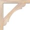 Ekena Millwork Olympic Block Smooth Bracket w/ Offset Brace, Douglas Fir, 5 1/2"W x 34"D x 34"H BKT0604X34X34OLY05SDF - alternate 4